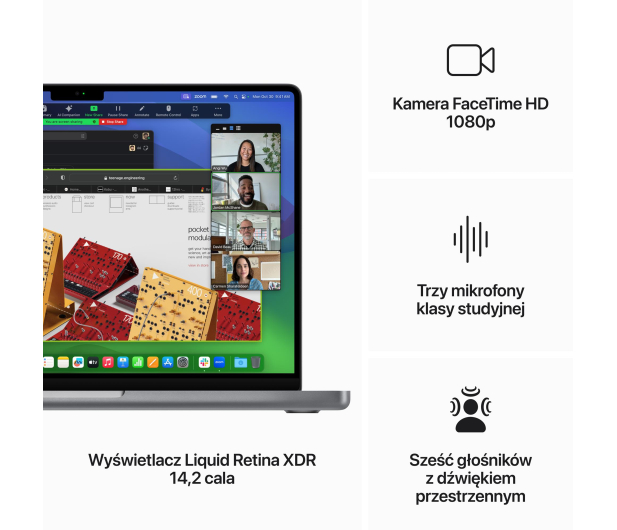 Apple MacBook Pro M3/8GB/1TB/Mac OS Gwiezdna Szarość 10R GPU - 1192966 - zdjęcie 5